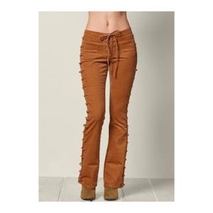 VENUS Boho Tie up corduroy pant